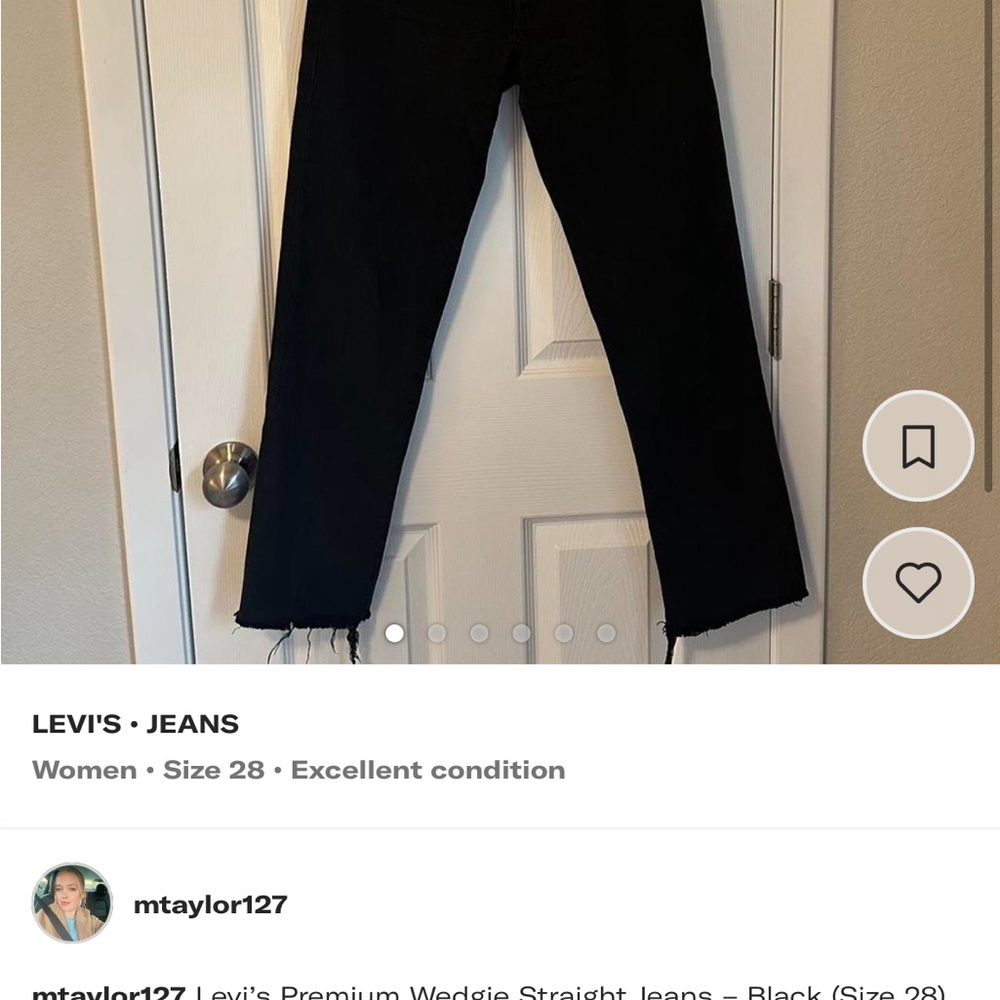 Levi's Women's Straight Leg Jeans - Black